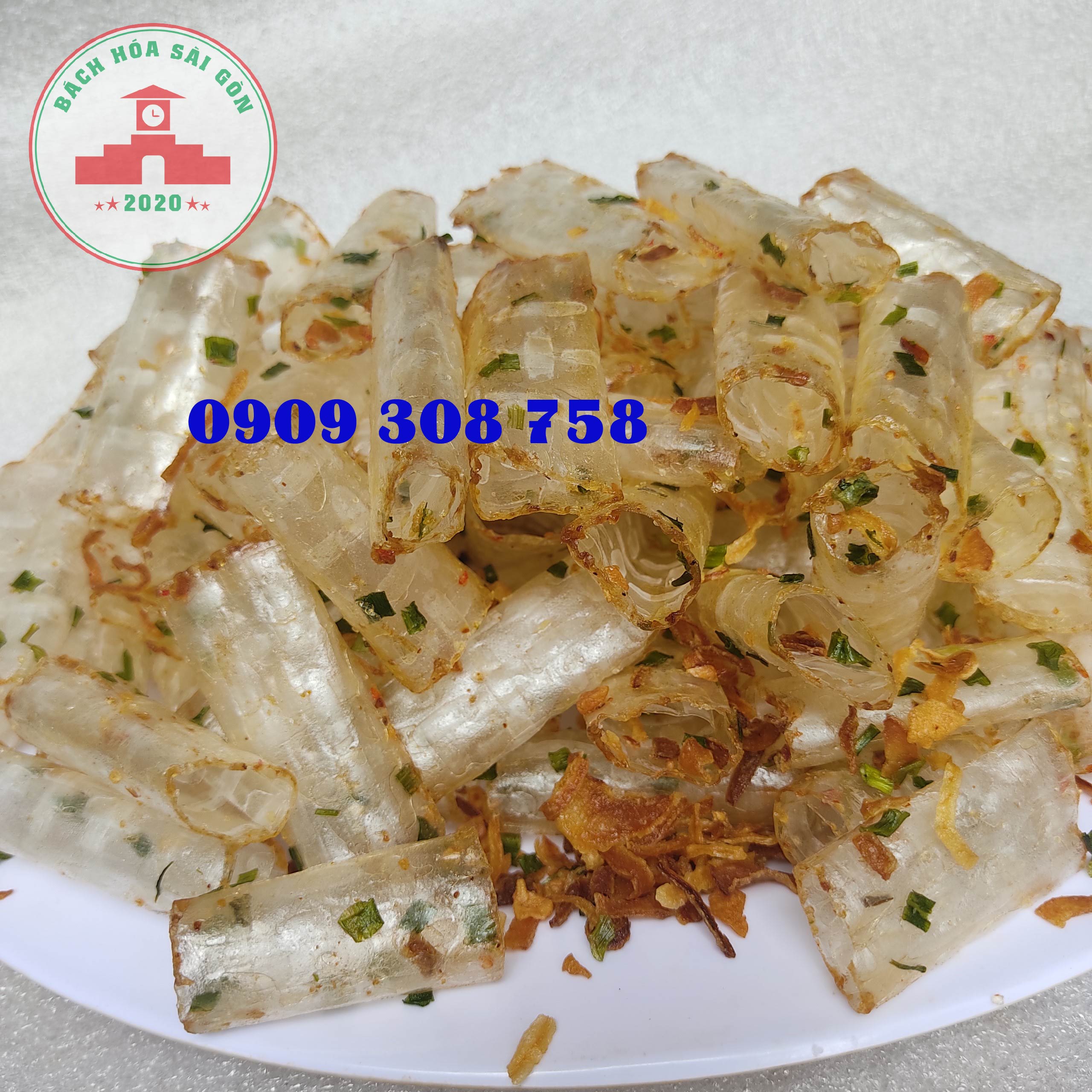 200g Bánh Tráng Cuộn Hành Phi [Cuộn Chay] Chính gốc Tây Ninh - Đồ Ăn Vặt