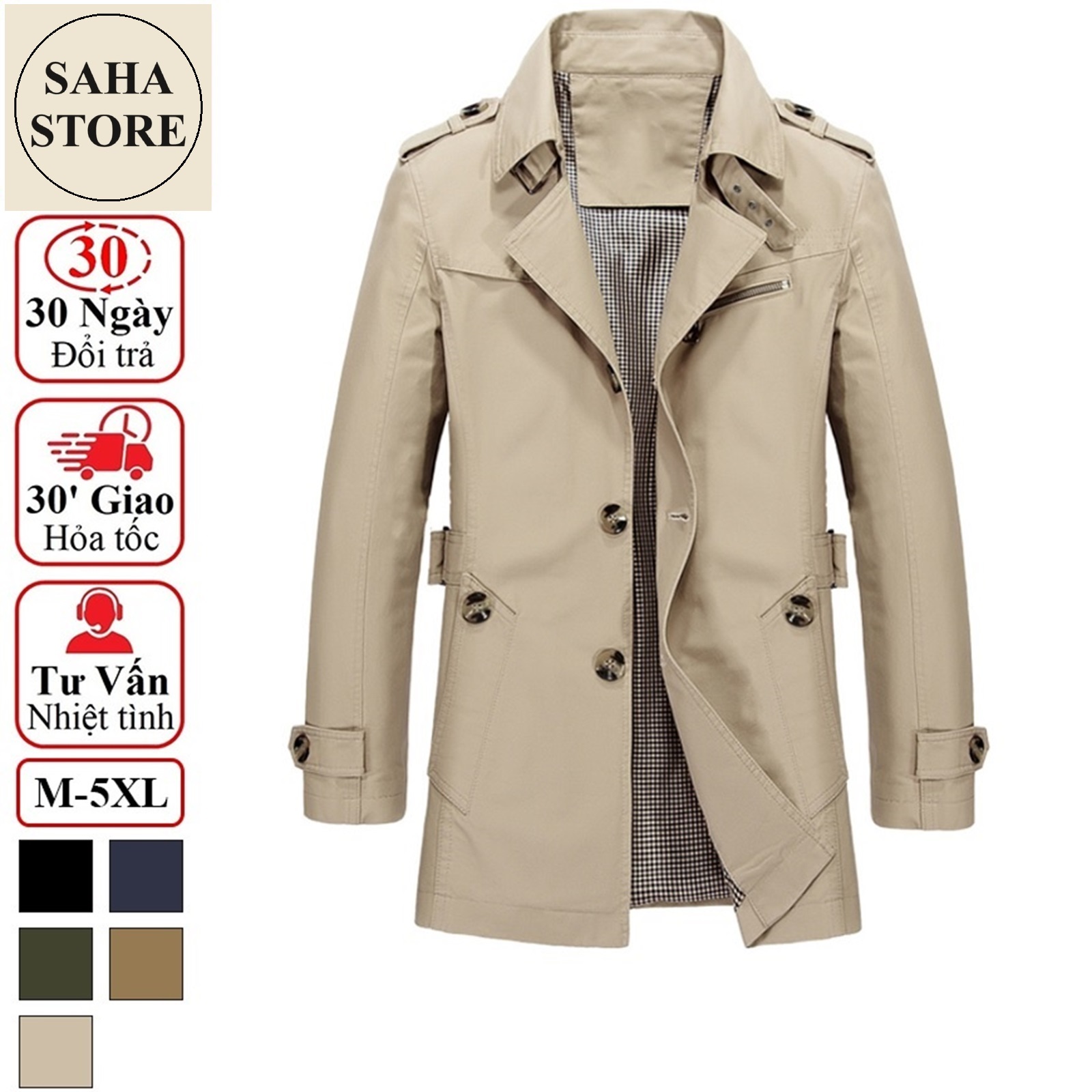  Áo khoác kaki nam hàn quốc manto SAHA12 măng tô dáng ngắn khaki blazer bigsize to 3xl 4xl 5xl cỡ đại 80kg 90kg 100kg 