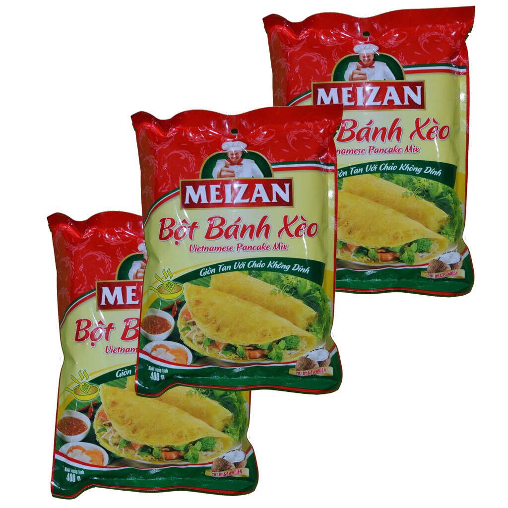 [HCM]Bột bánh xèo Meizan Combo 3 gói x 400g