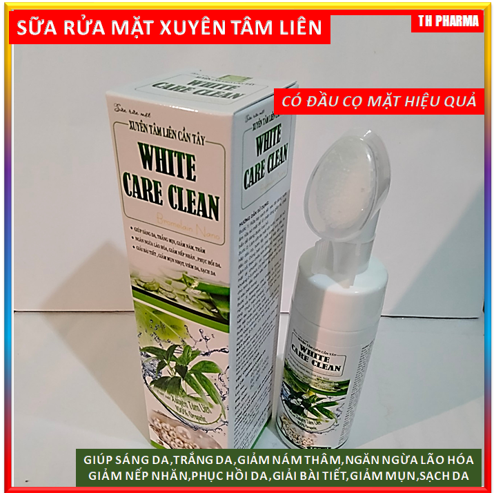 Sữa Rửa mặt Xuyên Tâm Liên  Cần Tây , Thành Phần Dịch Xuyên Tâm Liên ,Dịch Cần Tây ,Dịch Lô Hội,Nhụy