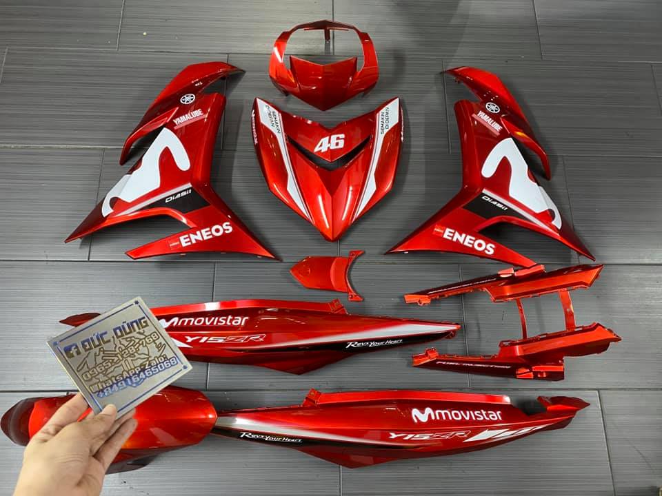 Dàn áo Ex 150 đỏ candy tặng tem rất đẹp