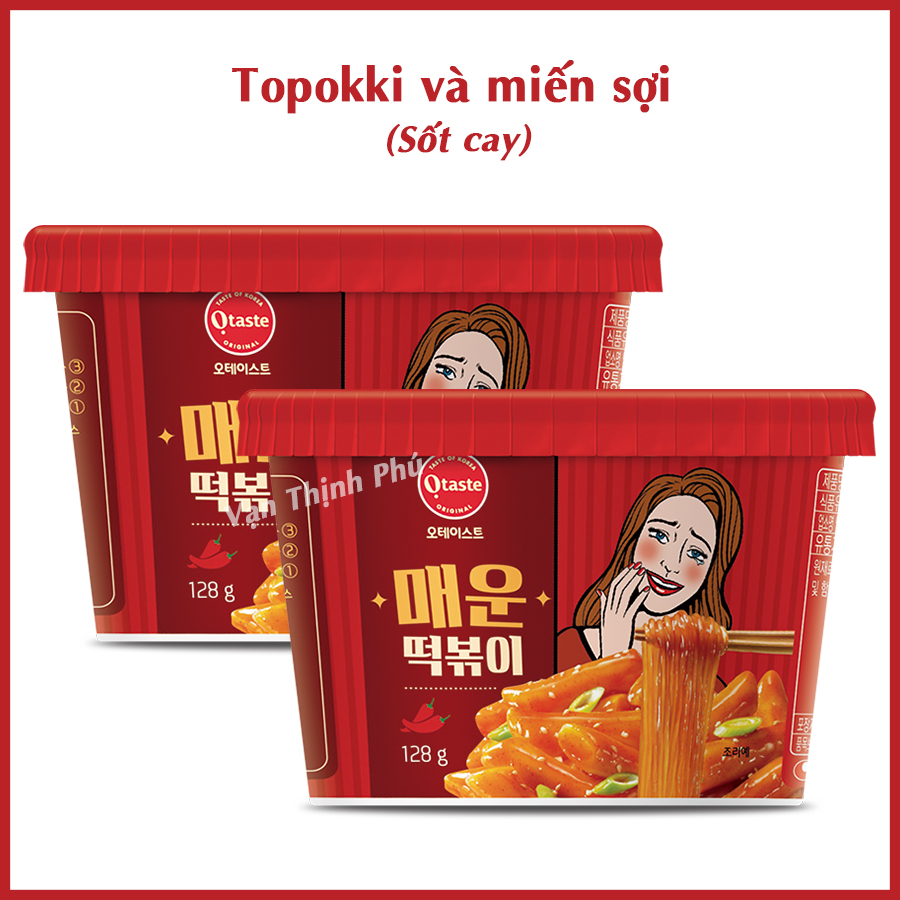 Combo 2 Hộp Bánh Gạo Topokki Sốt Cay Otaste