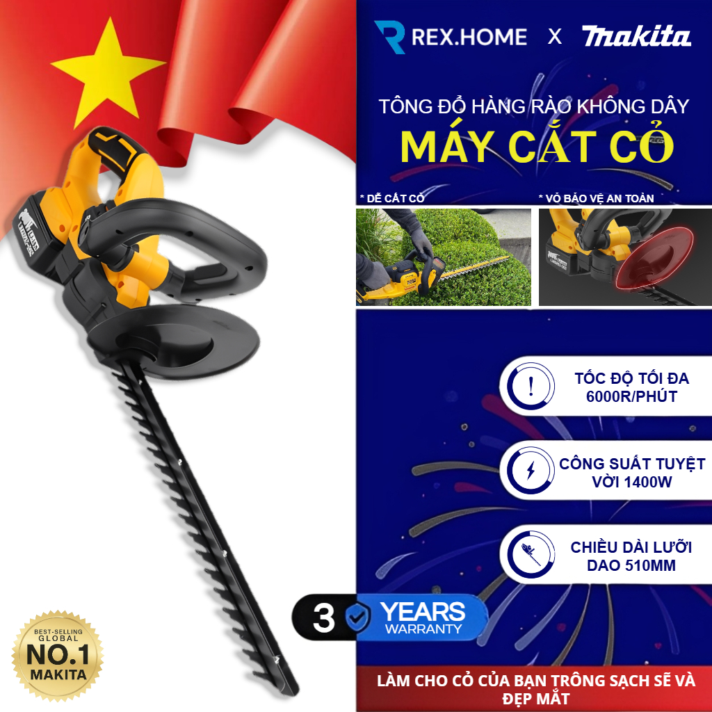  Makita Tông Đơ Cắt Hàng Rào Không Dây 20 Trong Có Pin Tông Đơ Cắt Cỏ Điện Máy Cắt Tỉa Cưa Dụng Cụ Làm Vườn 