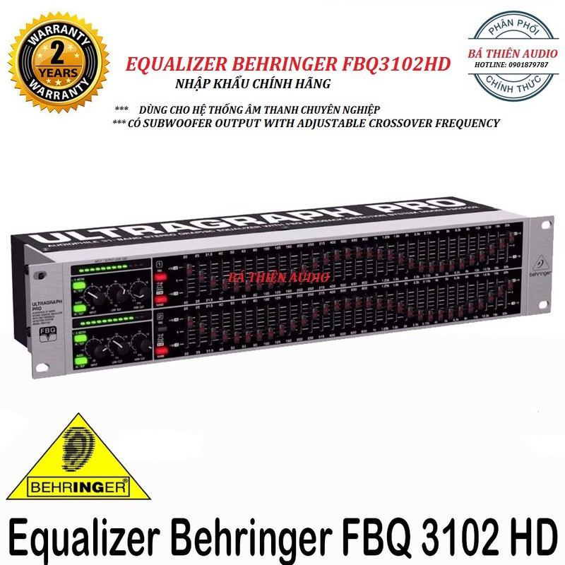 Lọc xì behringer fbq3102hd nhậ p khẩu chín h hãng -dùng cho hệ thống âm thanh chuyên nghiệp