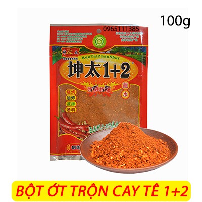 Bột ớt trộn cay tê 100g - tẩm ướp nướng, rắc đồ ăn, pha đồ chấm