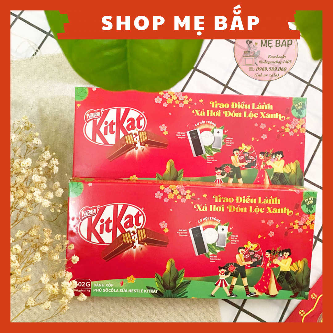 Kẹo kitkat socola nestle 102gram - bánh xốp chocolate shop mẹ bắp