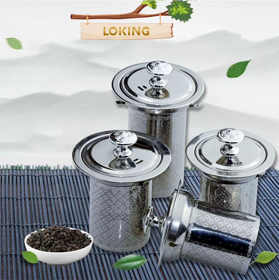 Bộ lọc trà bằng inox 304 cao cấp chuyên dụng cho ấm pha trà - loking