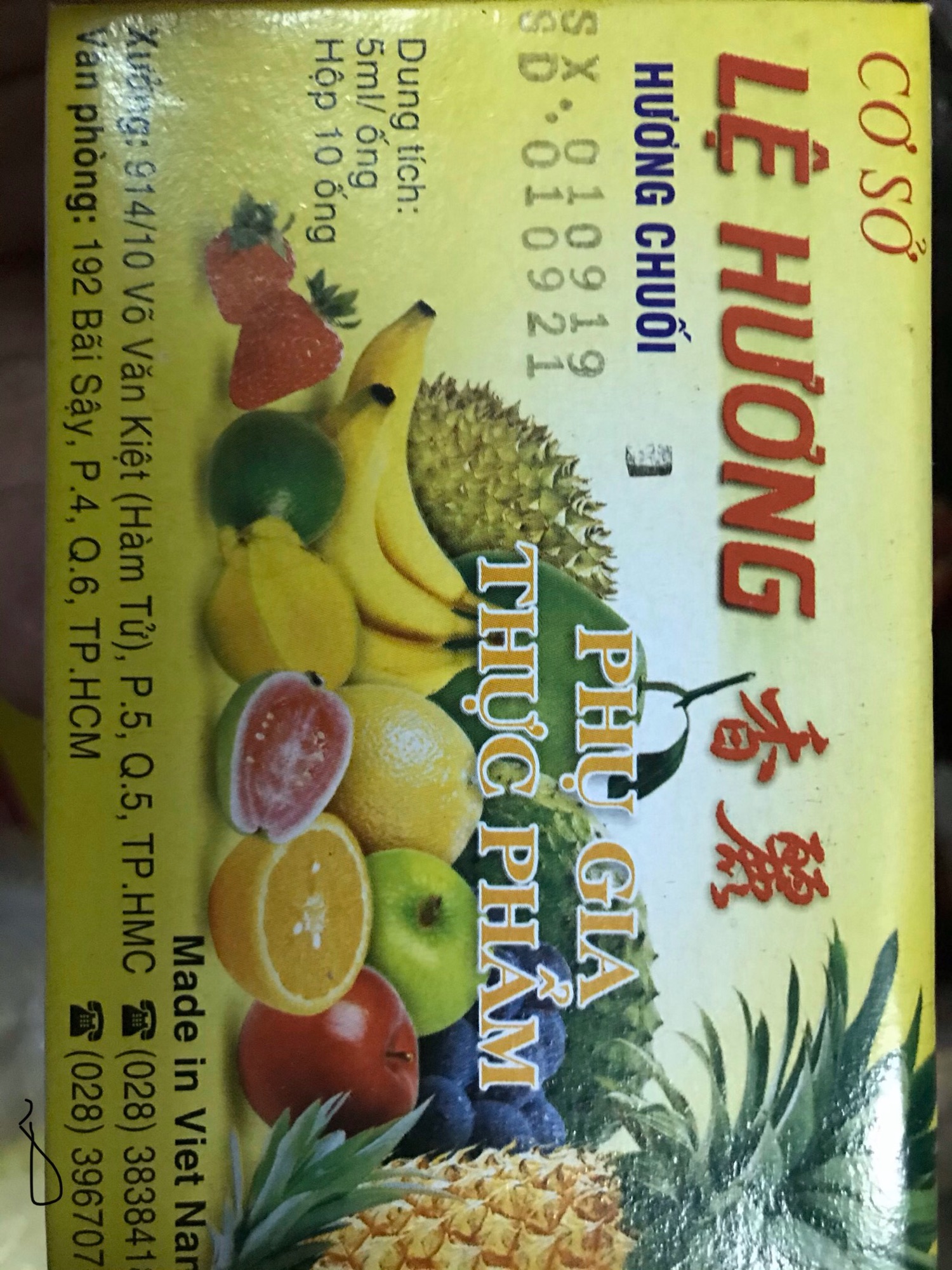 1 hộp Dầu chuối Lệ hương(date:01/09/2021)