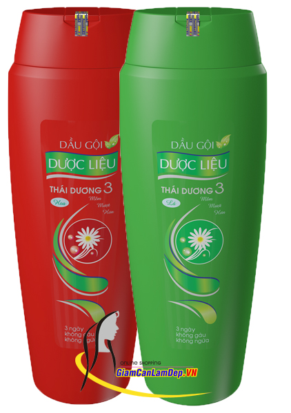 Dầu gội dược liệu Thái Dương 3, Dầu gội Thái Dương 7 Plus, không gàu, không ngứa - Happy Pharmacity