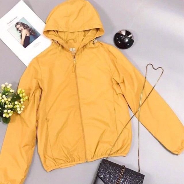 Áo gió nữ tặng túi cuộn - áo khoác gió hai lớp vải dù lót lưới chống nước hàng cao cấp