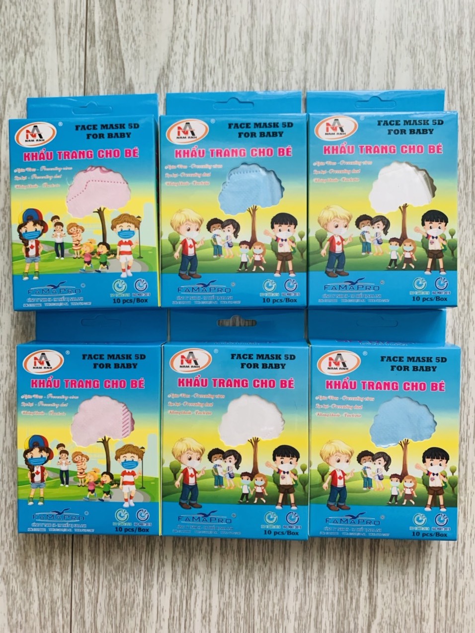Khẩu trang y tế Famapro cho bé, hộp 10 cái