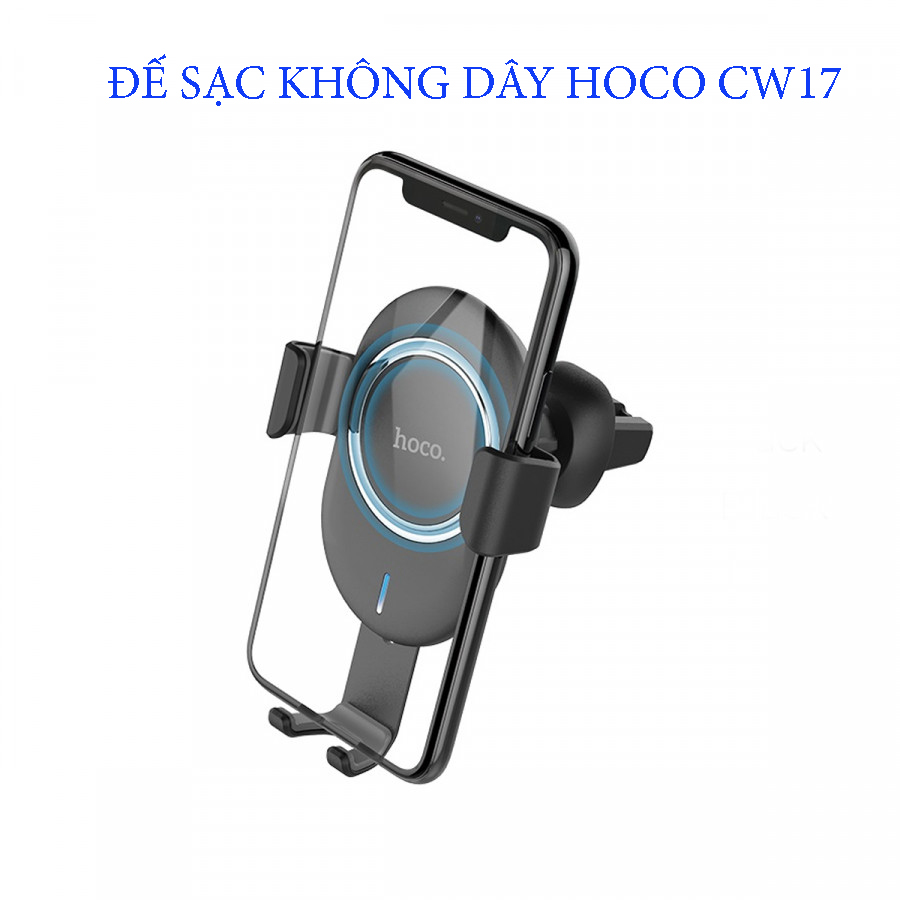 [HCM][ XẢ KHO CUỐI NĂM ] Đế Sạc Không Dây Hoco CW17 Trên Ôtô Sạc Nhanh Chuẩn QI Cao Cấp–Kiêm Giá Đỡ Kẹp Tự Động Dành Cho Các Dòng Điện Thoại - Sam Sung - Iphone-Lumia-Oppo- Đế Sạc Không Dây Cảm Ứng-Bảo Vệ Nhiễu Mạch-Tiện Lợi