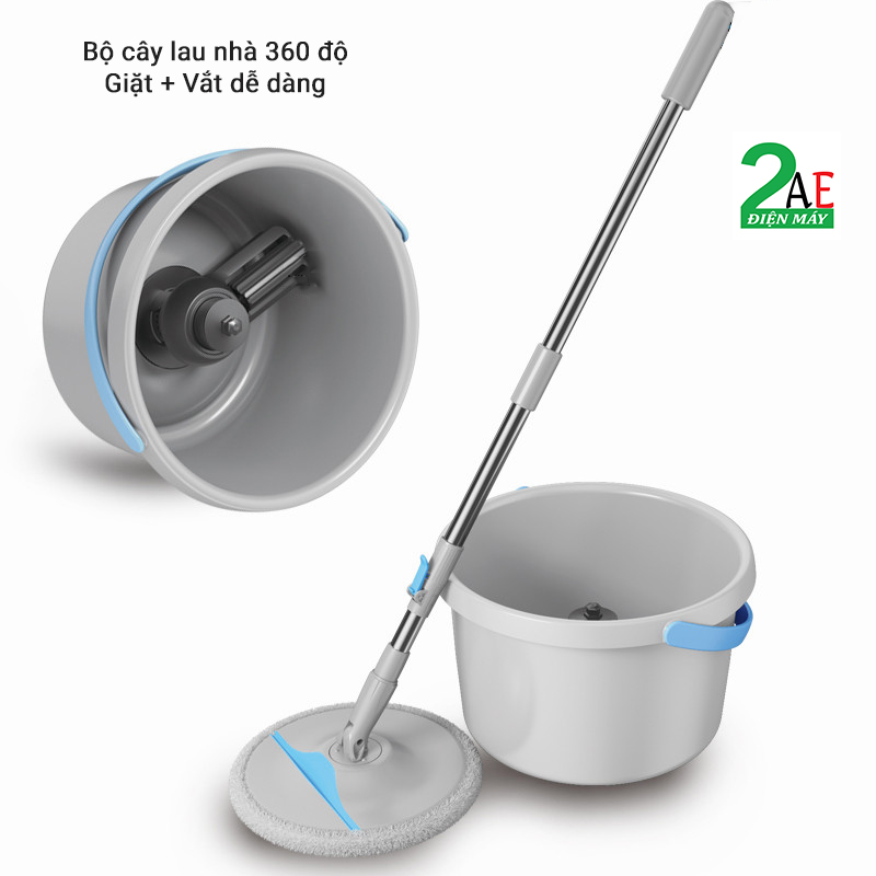 Cây lau nhà 360 độ đầu tròn