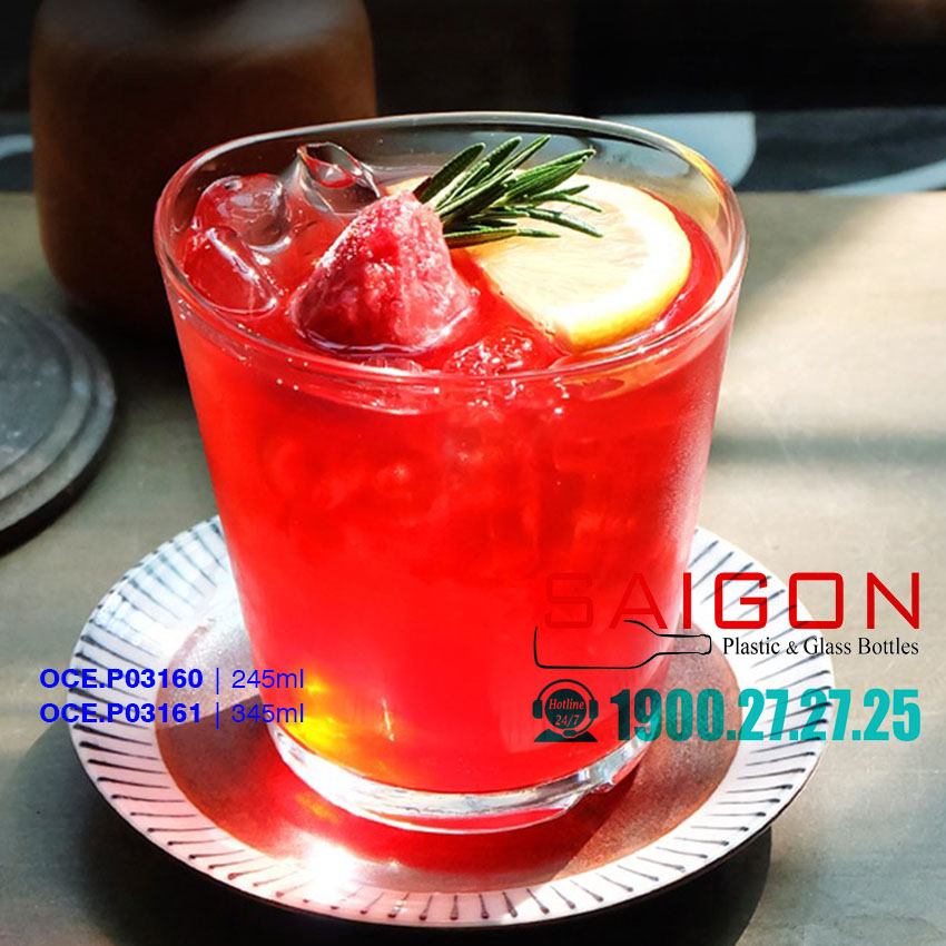 Ly Thủy Tinh Ocean Centique Rock 245ml |  345ml , Nhập Khẩu Thái Lan