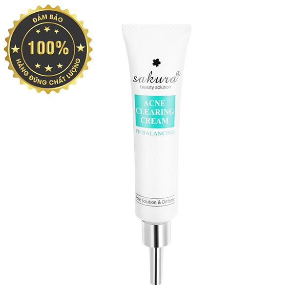 [HCM]Kem Giảm Mụn Sakura Acne Clearing Cream