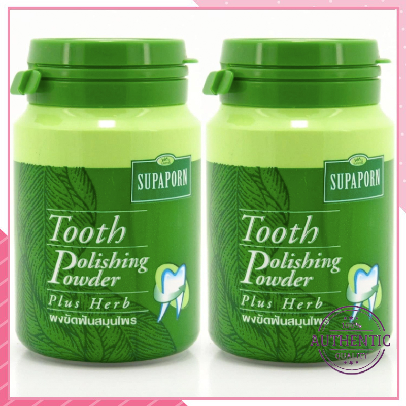 Bột trắng răng Thái Lan Supaporn 90g - Sản phẩm chính hãng bột làm trắng răng thảo dược bán chạy nhất Thái Lan