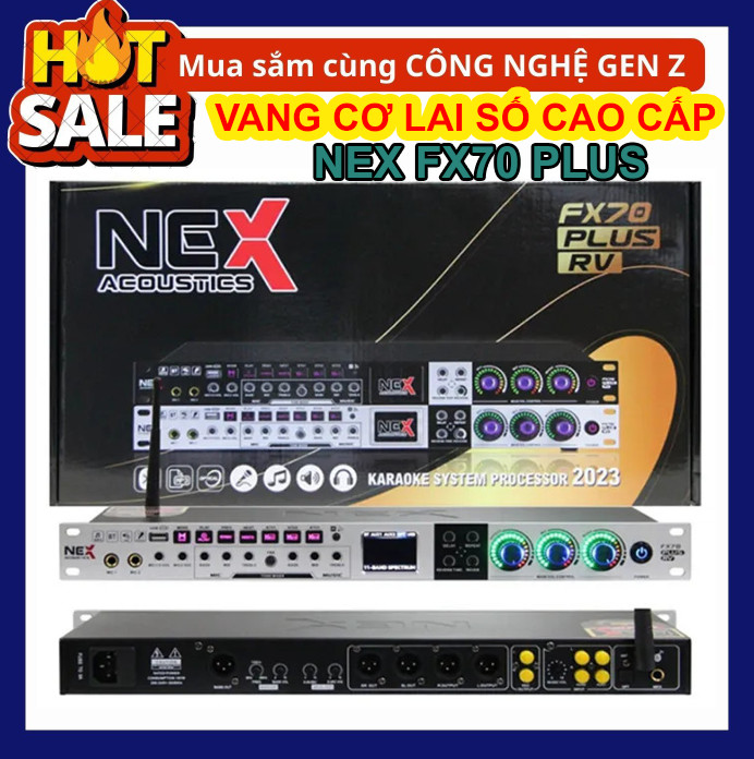 Vang Cơ Thế Hệ Mới Vang Cơ Lai Số Nex FX70 Plus Hàng Có Chế Độ Reverb Mới 3 Chế Độ Effect Tùy Chỉnh Tích Hợp Cổng Quang Bluetooth Chống Hú Cực Tốt Điều Khiển Tiện Lợi Nâng Cấp Dàn Âm Thanh Gia Đình Bạn