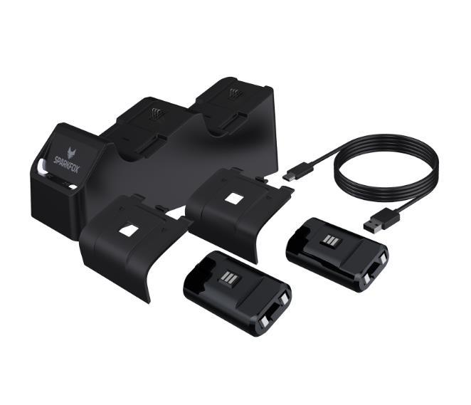 XIR Cáo Lấp Lánh X Series X Sạc Kép   Bộ Sạc Tay Cầm Không Dây + Pin   Cơ Sở Sạc Tay Cầm Kép RR20