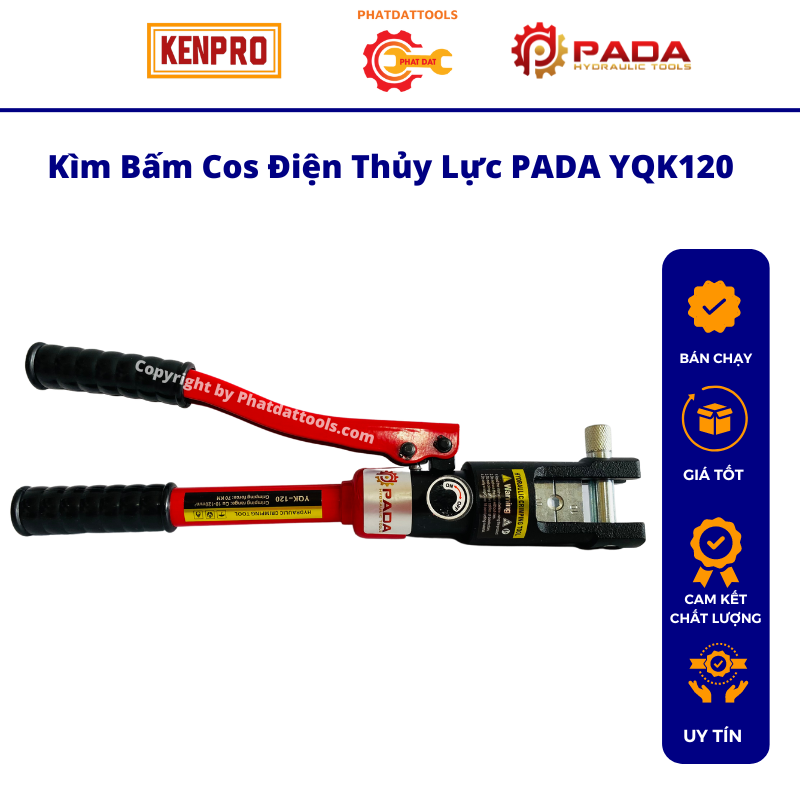 Kìm bấm cos thủy lực yqk120