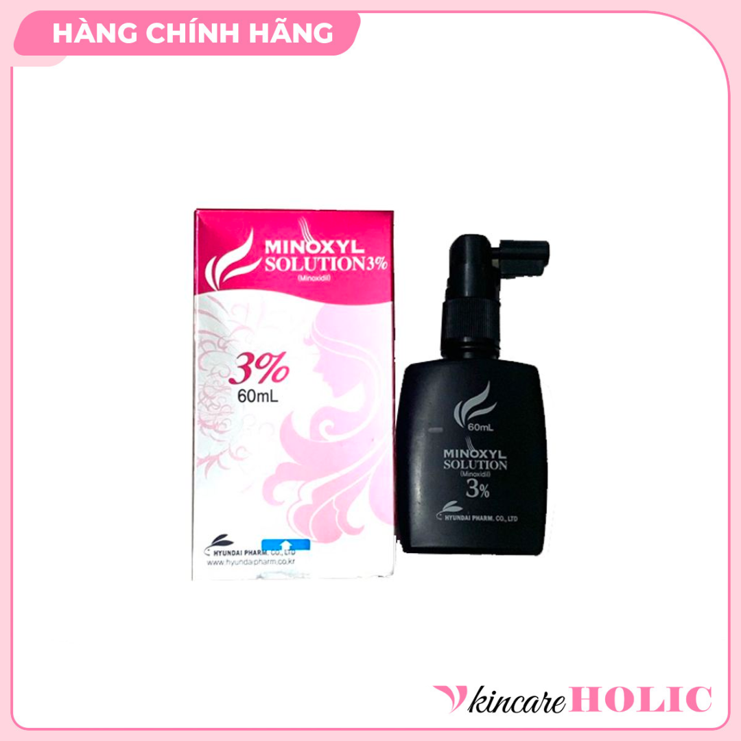 Xịt mọc tóc minoxyl solution 3% giảm rụng tóc_hói đầu