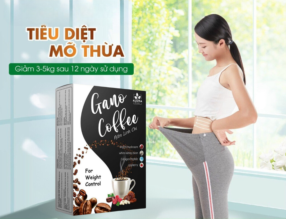 Cà phê giảm cân , cà phê nấm linh chi collagen đẹp da giữ dáng hỗ trợ giảm cân hiệu quả hộp 12 gói