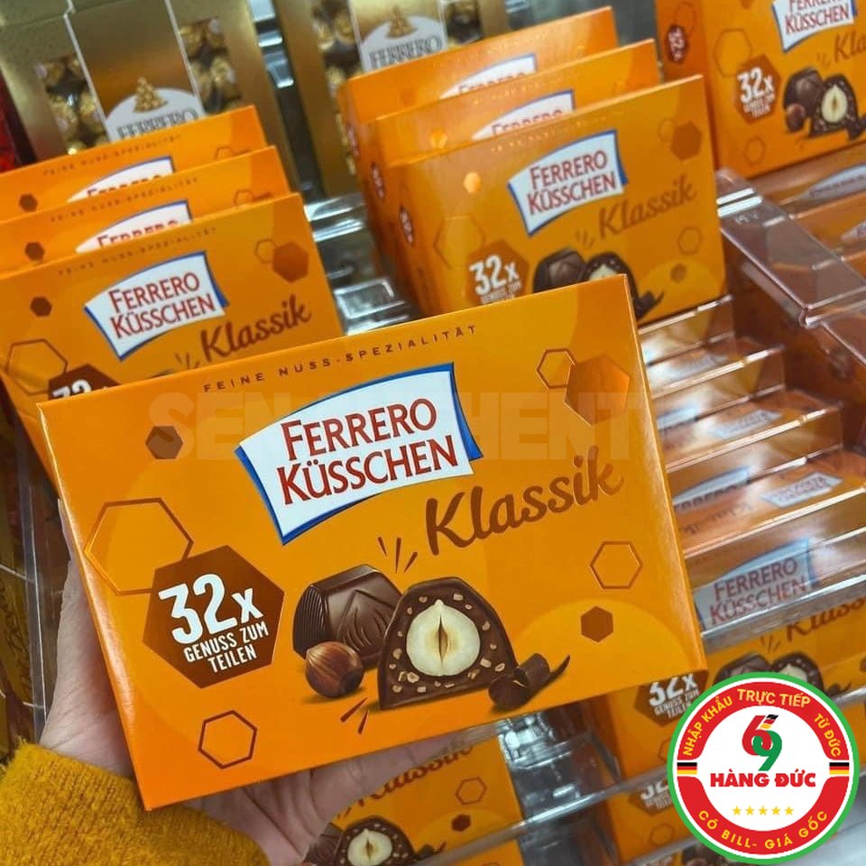 Socola ferrero küsschen nhân hạt dẻ giòn rụm siêu ngon - hangduc69