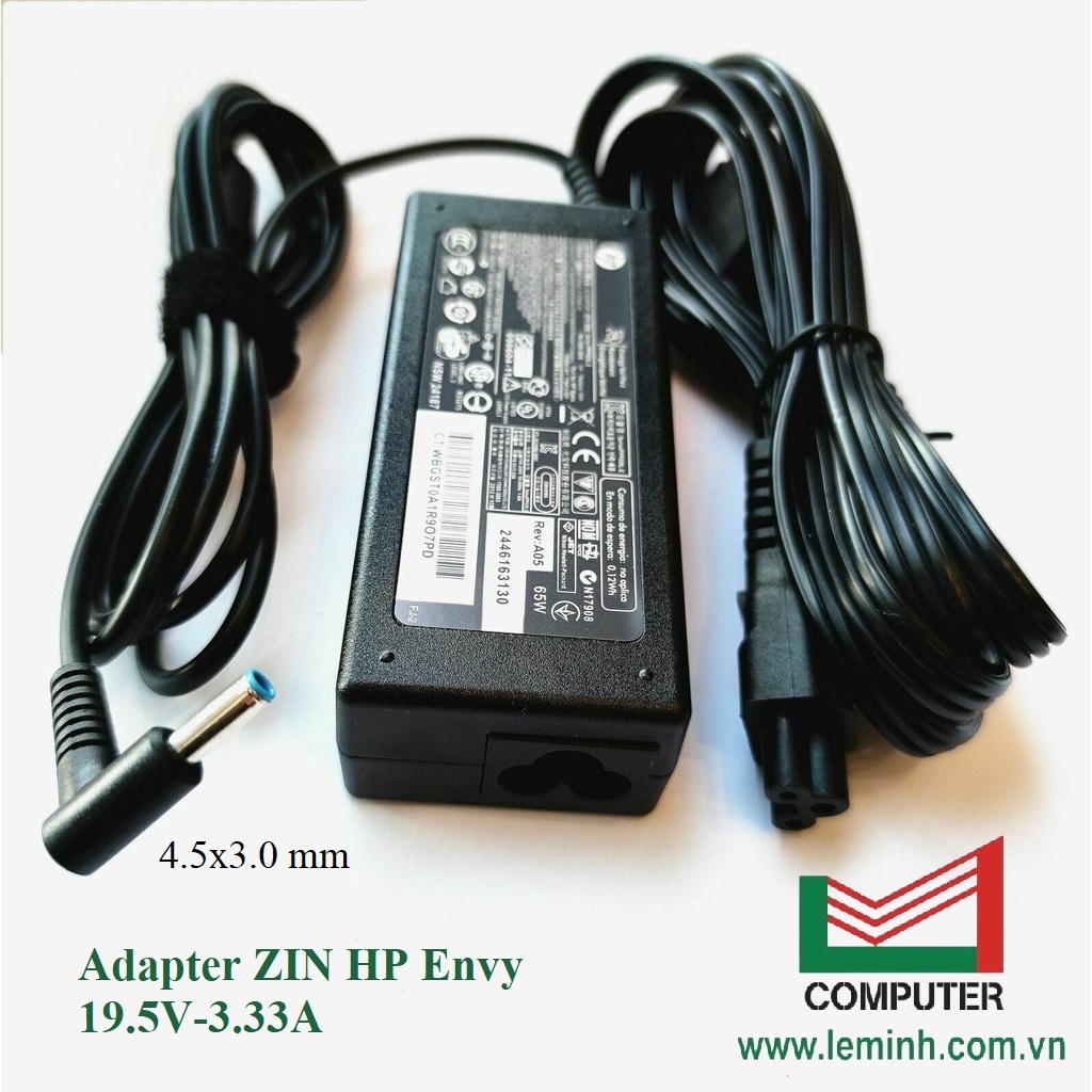 Sạc laptop hp envy zin adapter 19.5v-3.33a đầu kim nhỏ