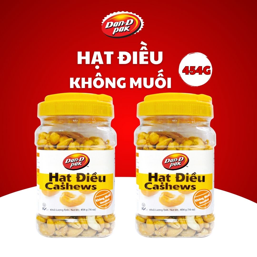 Hạt điều không muối 454g dan d pak