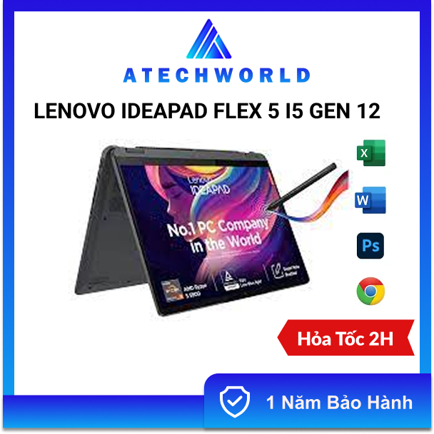 Laptop Lenovo 2in1 IdeaPad Flex 5 i5-1235U RAM 8GB SSD 512GB 14 inch – Hàng Chính Hãng – BH 1 Năm - Có Xuất VAT Giá 14,500,000 Đồng*Miễn phí vận chuyển