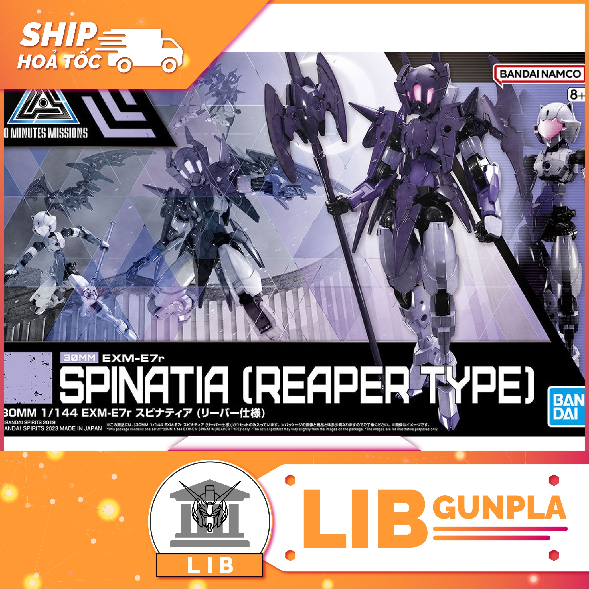 Mô hình lắp ráp Bandai 30MM Spinatia Reaper Type