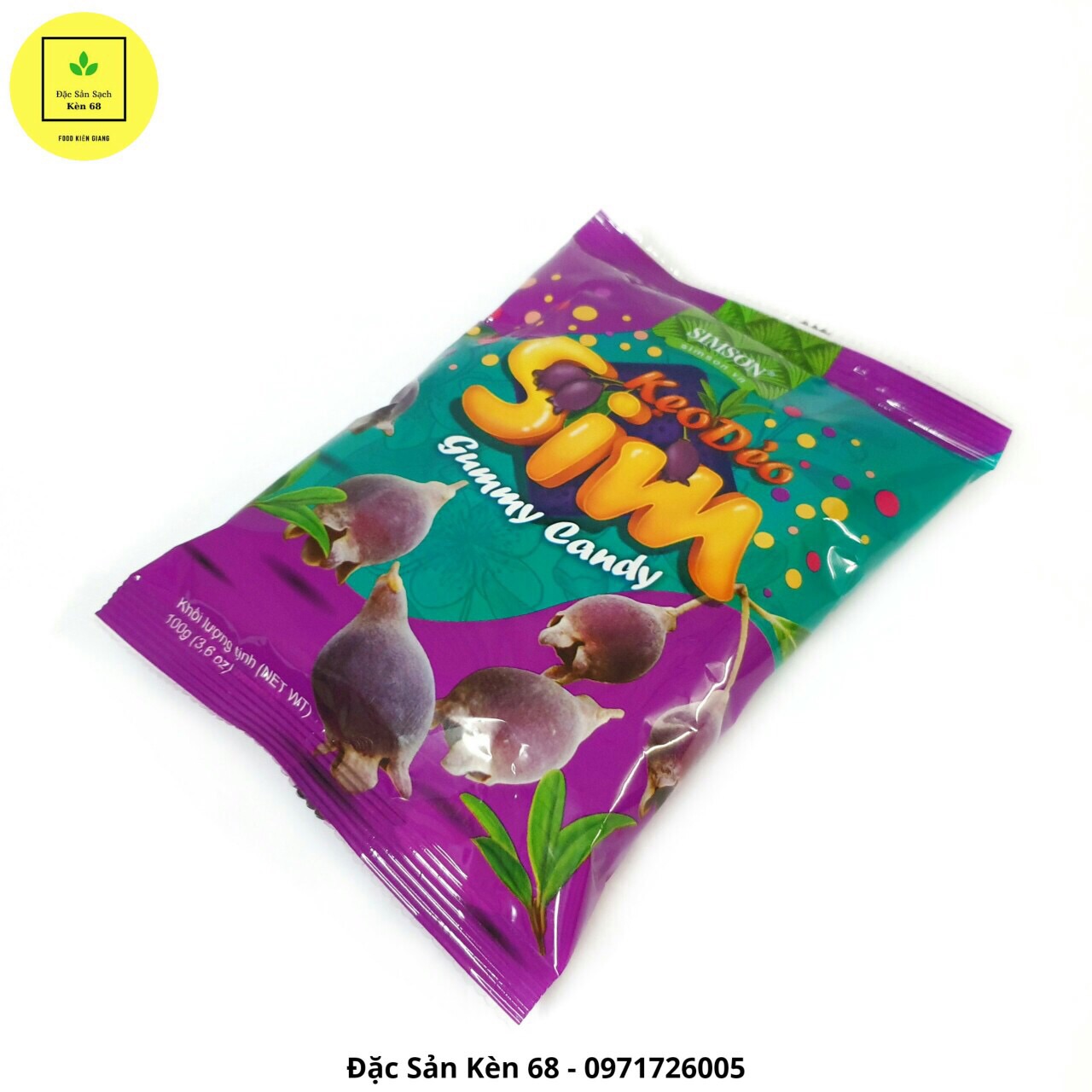 KẸO SIM DẺO SIMSON-Gói 100g-ĐẶC SẢN PHÚ QUỐC