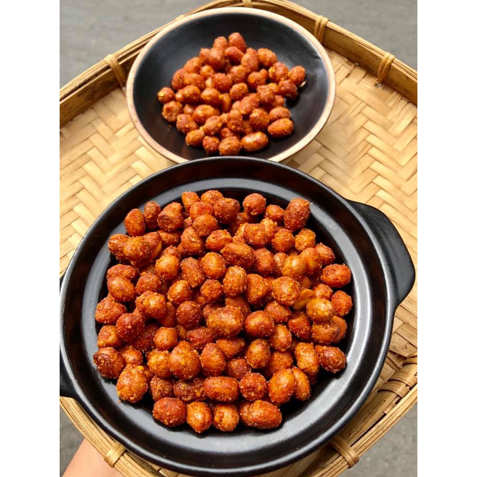 Đậu phộng rang tỏi ớt - túi zip 100gr dùng thử