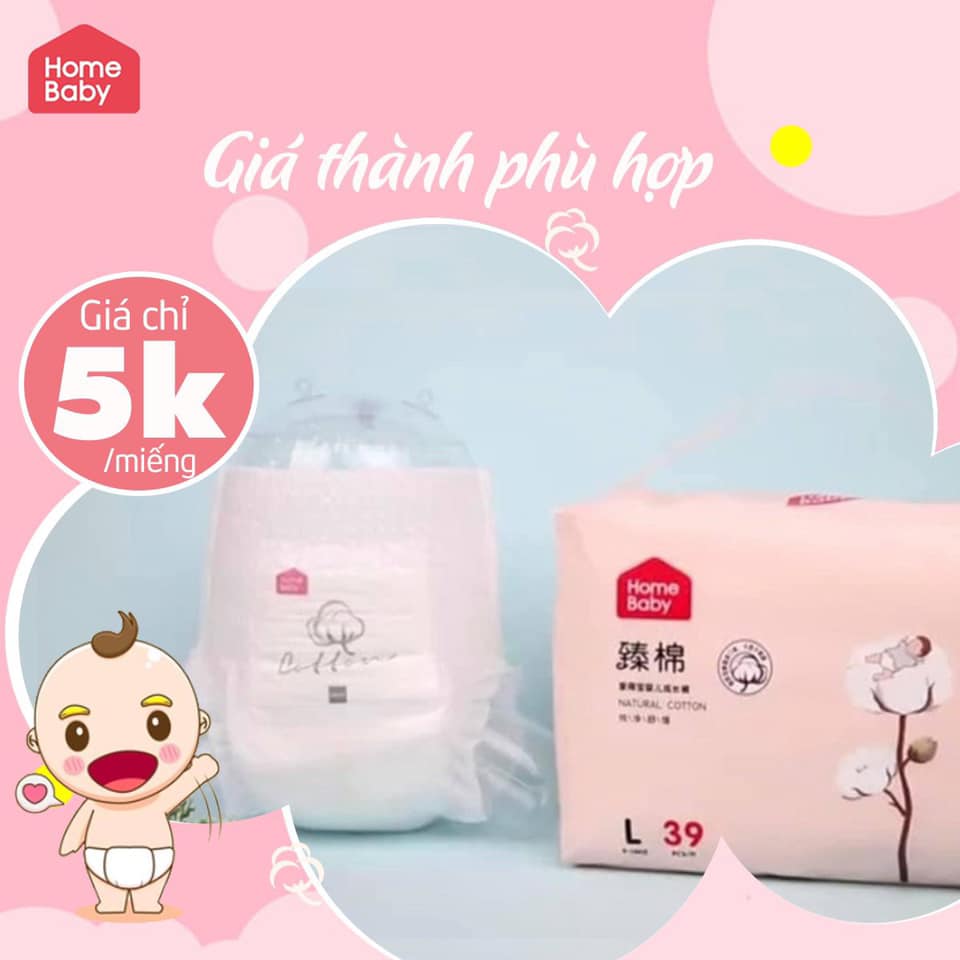 [FREESHIP] Tã Bỉm HOME BABY nội địa Trung dán/quần L39/XL36/XXL33