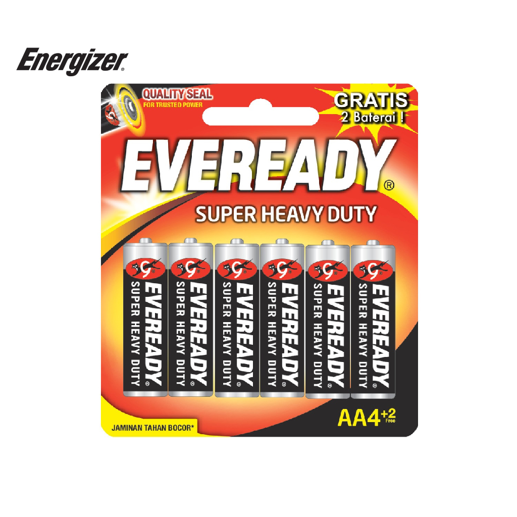 Pin aa eveready super heavy duty 1215 bp4+2 - 100628875