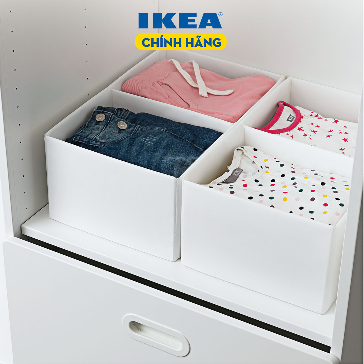 Bộ 02 hộp chia quần áo ikea chính hãng – rassla