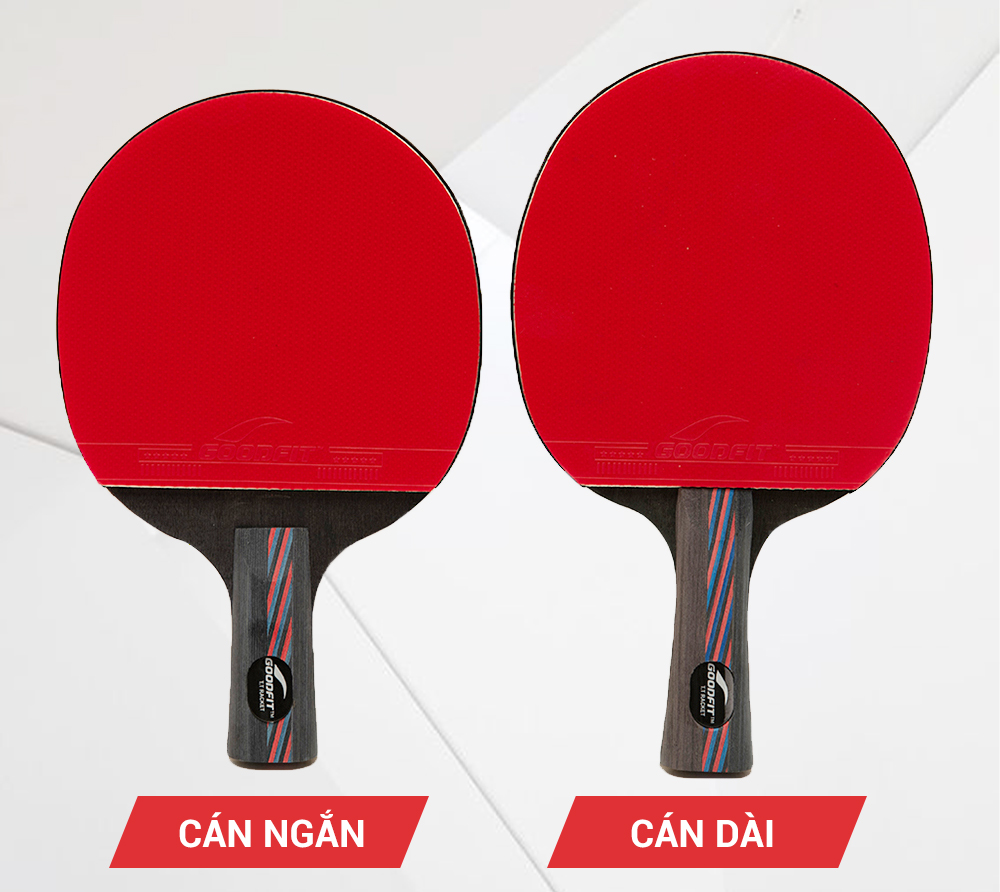 Vợt Bóng Bàn Chất Lượng Goodfit - Cán Vợt Vừa Tay Chắc Chắn Chất Liệu: Gỗ Dương Cao Su Công Nghệ Cao Với 9 Lớp -7 Lớp Gỗ Và 2 Lớp Carbon Mặt Cao Su Đàn Hồi Tốt Tăng Lực Tác Động Lên Bóng, Cảm Giác Chắc Chắn, Linh Hoạt Hơn.
