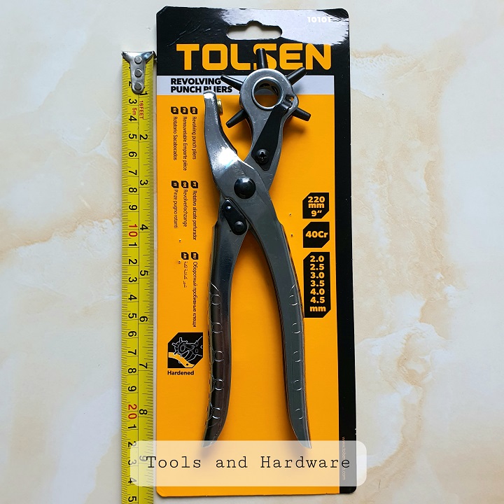 Kềm bấm dây nịt, dây da đồng hồ hãng Tolsen cao cấp 9 inch (Kìm bấm lỗ)