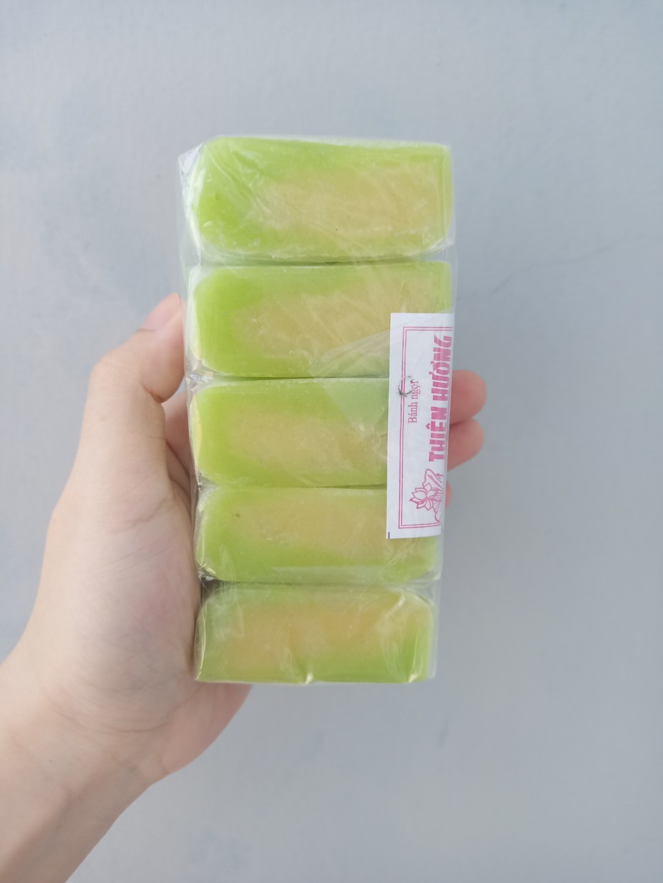 Bánh dẻo xanh nhân đậu_combo 5 cây