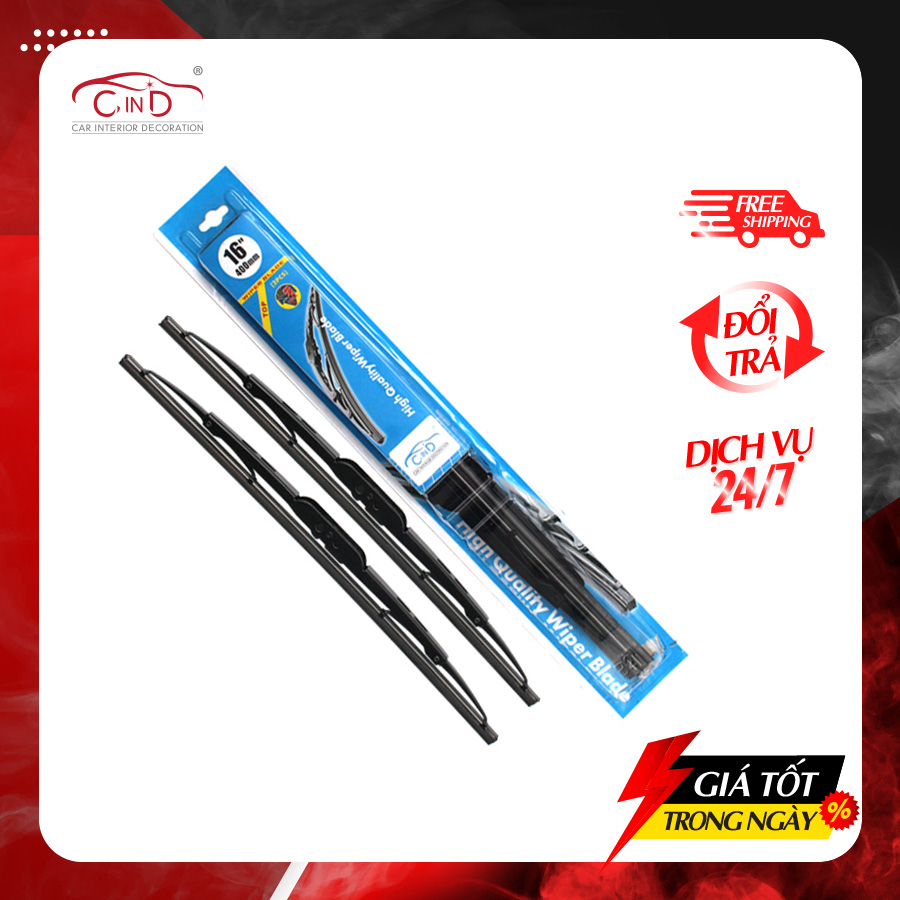 Combo 2 gạt mưa gọng sắt cind 405 - nhập khẩu chính hãng