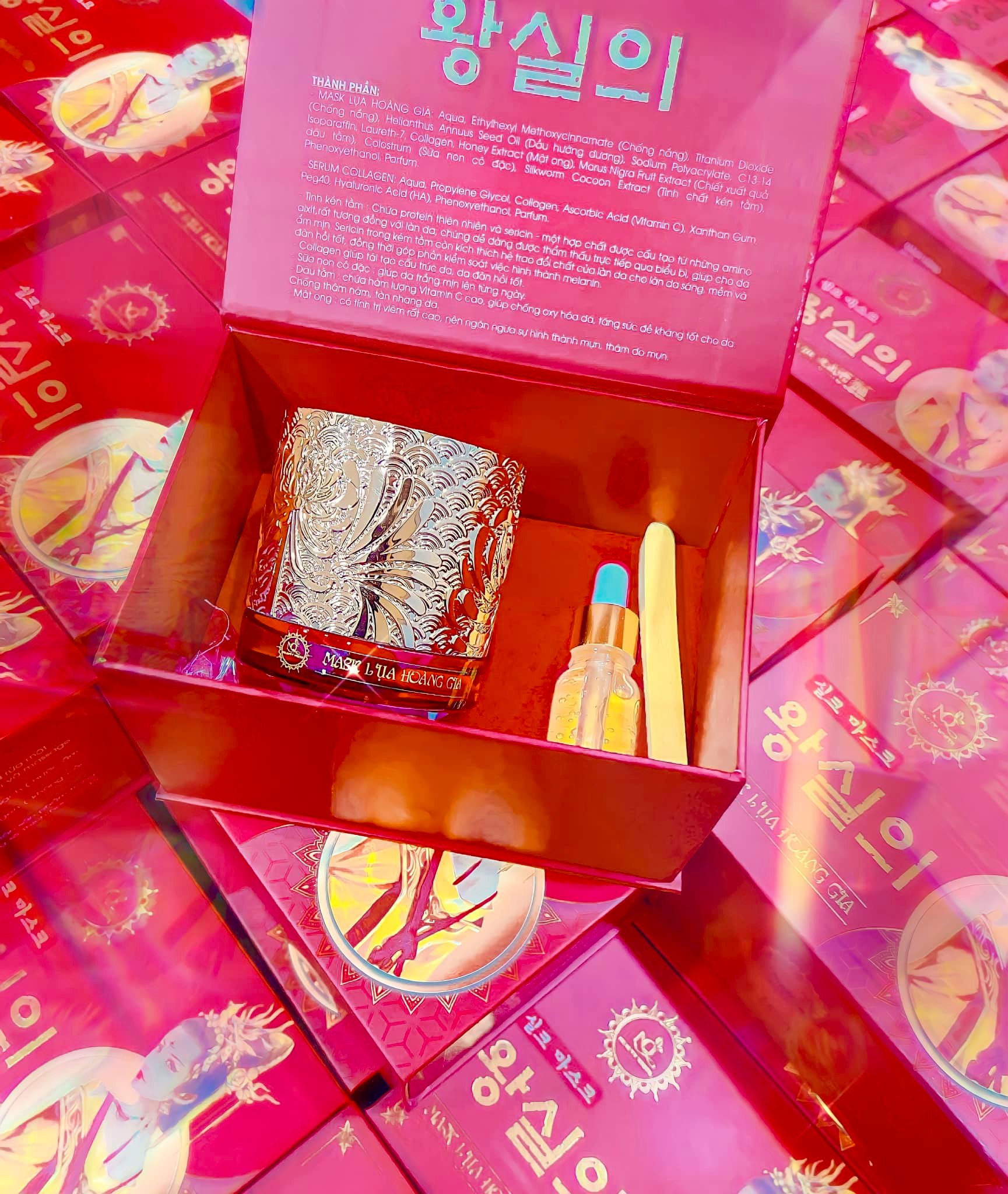 [HCM]Mặt nạ dưỡng da Cấy Trắng Lụa - Mask lụa hoàng gia - Dưỡng trắng từ sâu bên trong - NQ Beauty