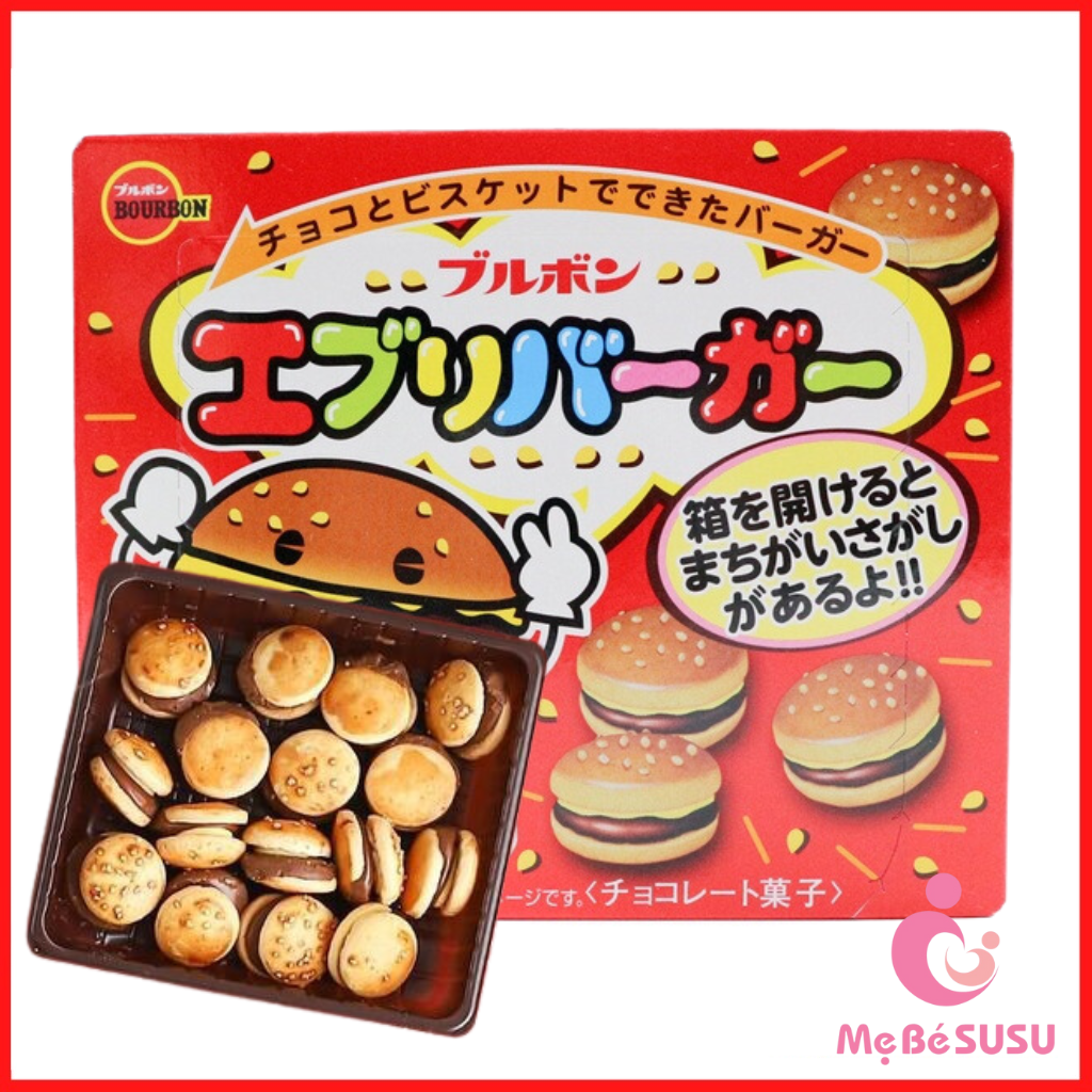Bánh Quy Kẹp Socola Bourbon  Every Burger Nhật Bản Hộp 10 chiếc T2/2025