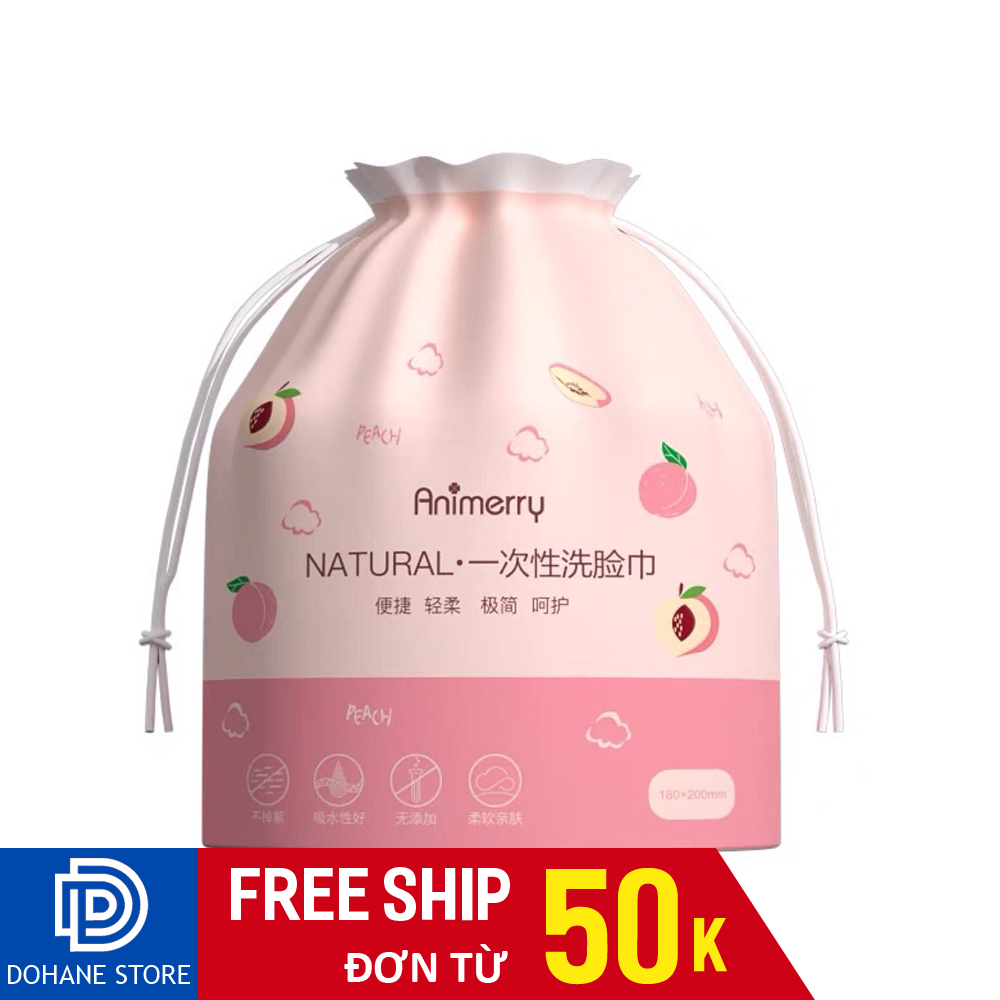 (Có video) Khăn cuộn lau mặt tẩy trang mềm ẩm dùng 1 lần chăm sóc da kiểu hàn quốc đa năng spa natural dành cho mama và cho bé DSKK46