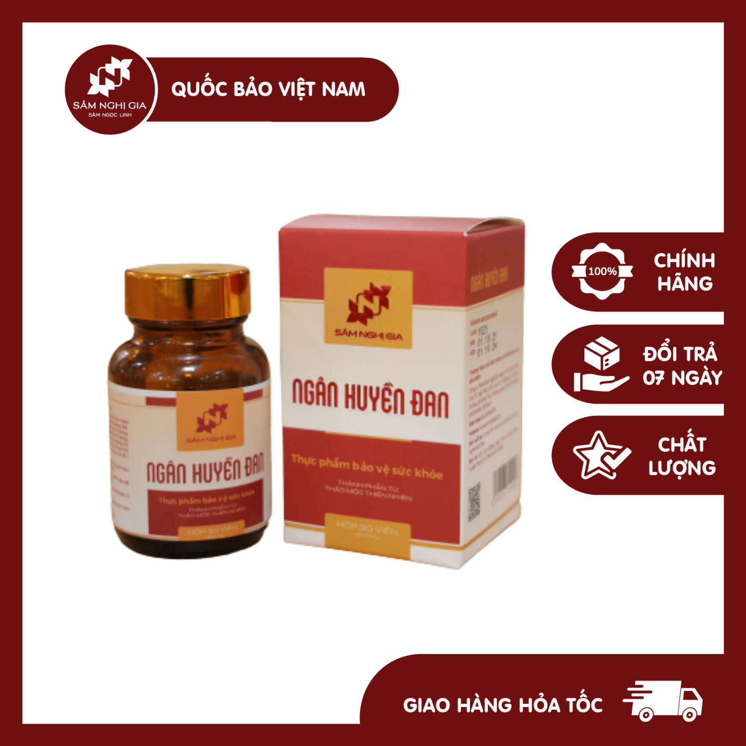 Ngân huyền đan - quốc bảo việt nam | sâm nghị gia ngọc linh