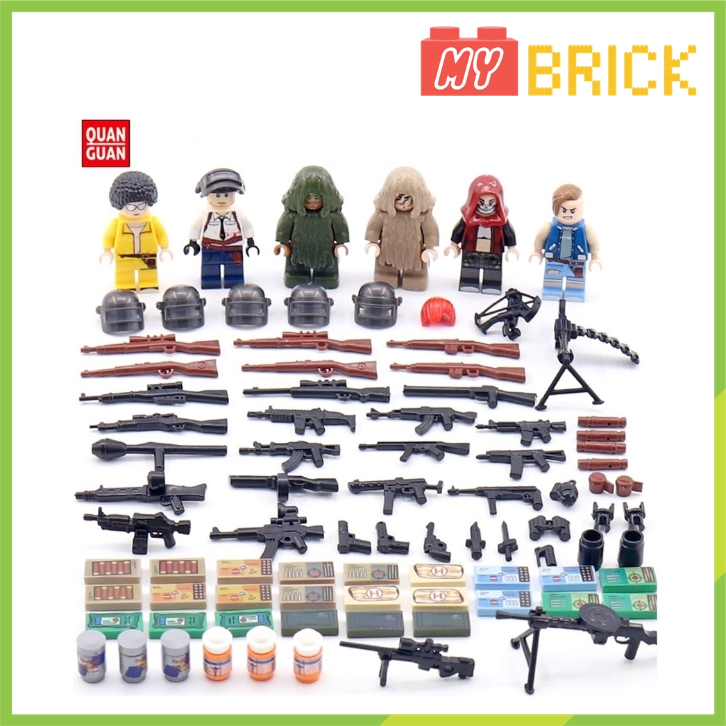 [HCM]Combo 6 hộp mini lego PUBG Battle Grounds Chiến thuật ngụy-trang - 5050