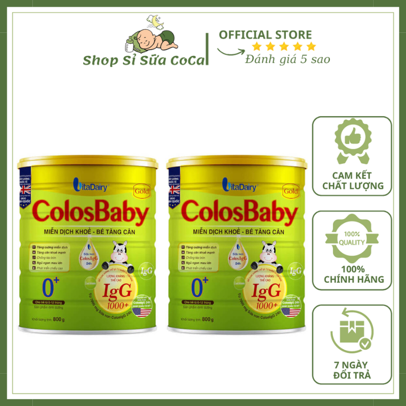 Combo 2 hộp colosbaby gold 0+ 800gr