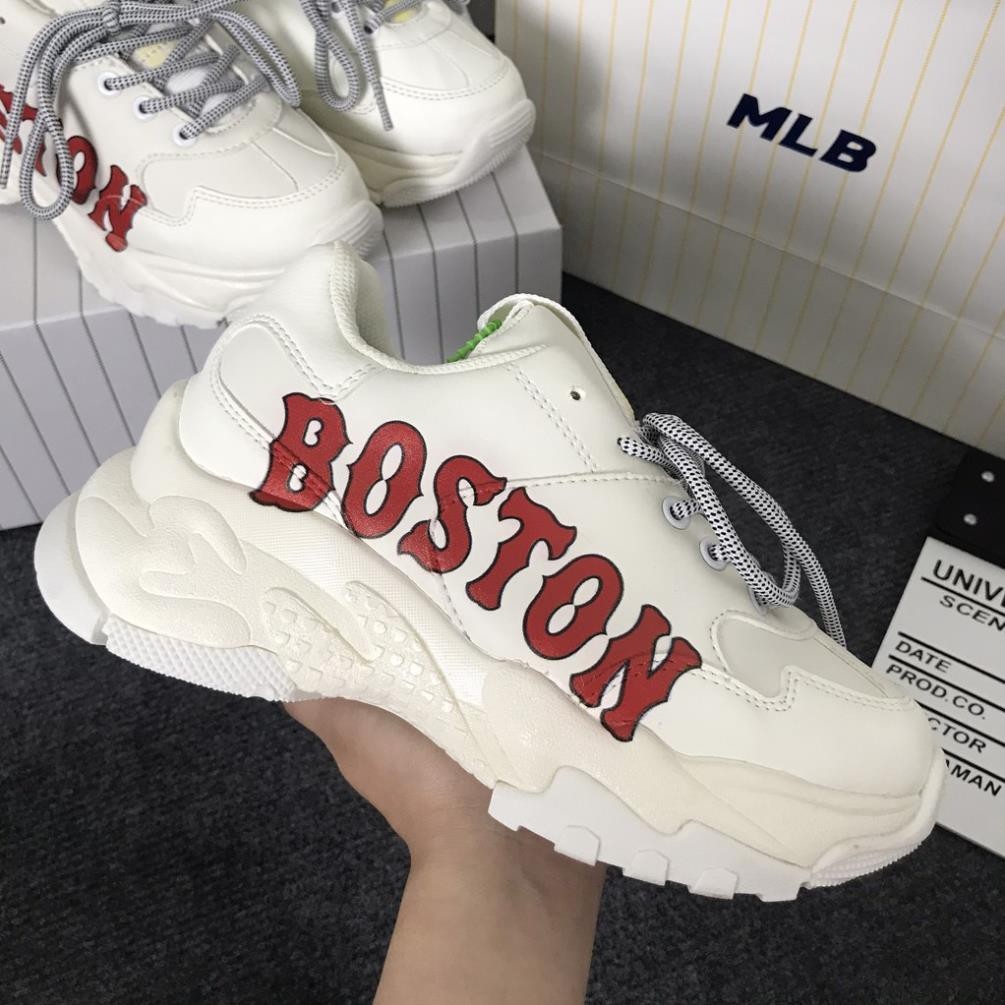 ☁ஐ  Giày Sneaker Mlb Boston Giày Thể Thao Boston Da Bò Cao Cấp Đế Cao Tăng Chiều Cao Hot Trend 2021 - LuxurySneaker