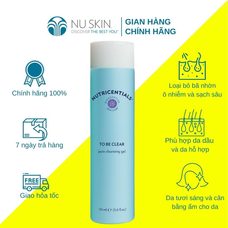 Sữa Rửa Mặt Nuskin To Be Clear Pure Cleansing Gel 150ml Dành Cho Da Dầu và Da Hỗn Hợp