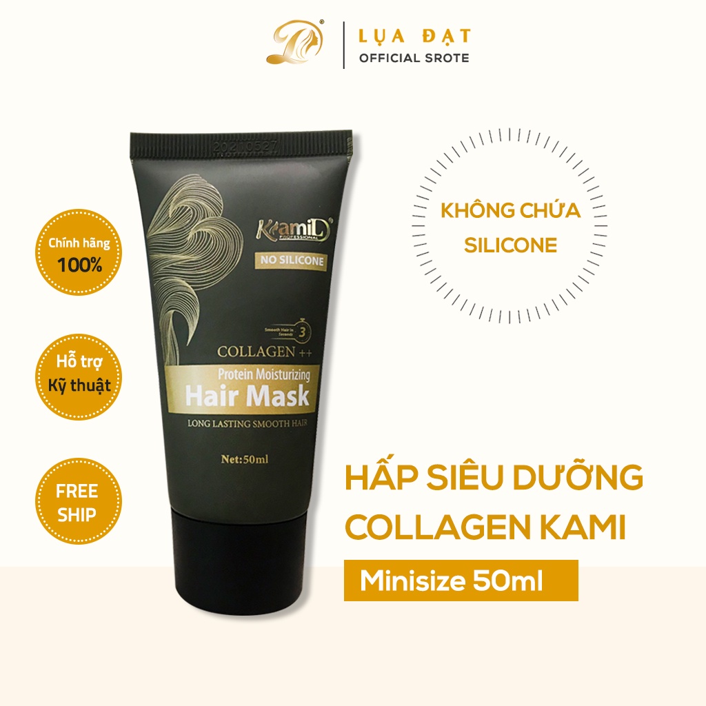 Kem hấp ủ tóc KAMI,dầu hấp tóc collagen phục hồi tóc hư tổn hương nước hoa chính hãng,hấp siêu dưỡng 50ml