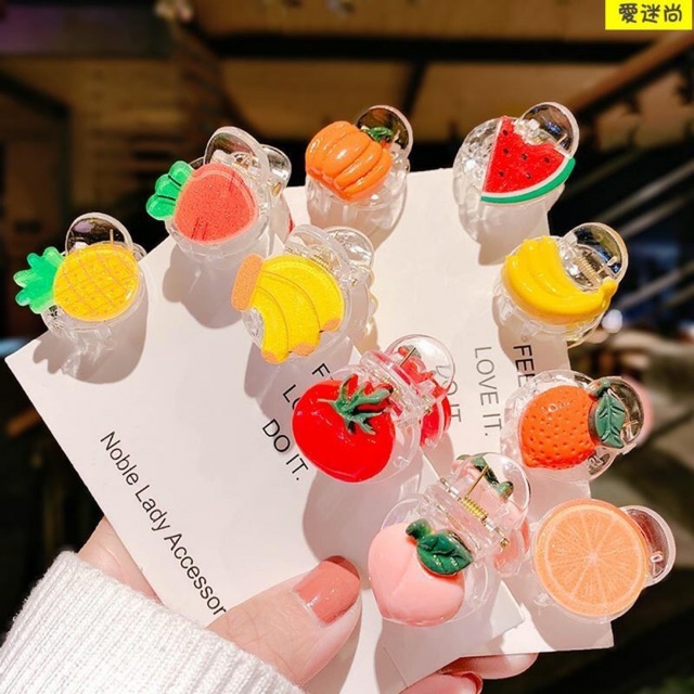 LẺ 1 CÁI | HOT KẸP TÓC MÁI TRÁI CÂY MINI SIÊU CƯNG | KISS PLAZA