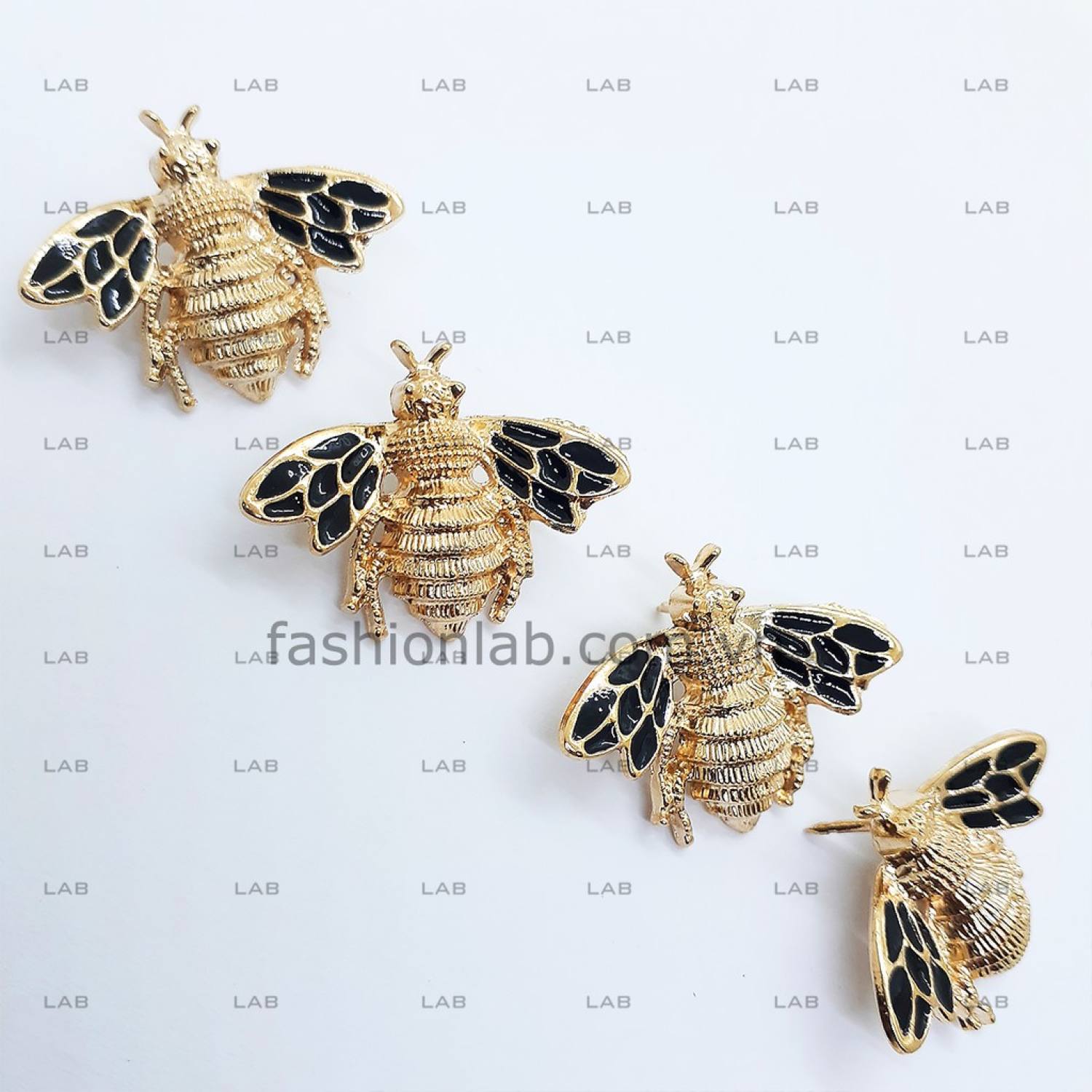 Pin cài áo - bee - type b vàng gold